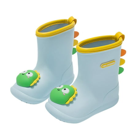 Qufokar Jelly Shoes Toddler Suede Boots Size 5 Children Cute Cartoon Waterproof And Non Slip Fashion Rain Boots Rain Boots Soft Bottom Fashion Rain Boots