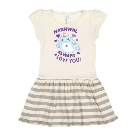 Inktastic Narwhal Always Love You in Blue and Purple Gift Toddler Girl Dress
Inktastic Narwhal Always Love You in Blue and Purple Gift Toddler Girl Dress
