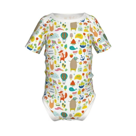 Coaee Summer Animal for Soft Baby Short-Sleeve Bodysuit Baby Climbing Clothes Baby Girls Boys Bodysuit Romper-9M
Coaee Summer Animal for Soft Baby Short-Sleeve Bodysuit Baby Climbing Clothes Baby Girls Boys Bodysuit Romper-9M