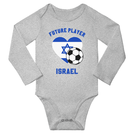 Future Israel Soccer Player Baby Long Slevve Jumpsuits Clothes (Gray 18-24 Months)
Future Israel Soccer Player Baby Long Slevve Jumpsuits Clothes (Gray 18-24 Months)