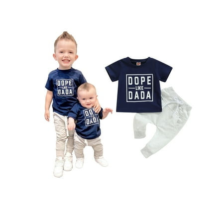 2Pcs Toddler Baby Girl Boy Summer Clothes Set Letters Print Short Sleeve T-Shirt and Solid Color Drawstring Long Pants Outfits
2Pcs Toddler Baby Girl Boy Summer Clothes Set Letters Print Short Sleeve T-Shirt and Solid Color Drawstring Long Pants Outfits