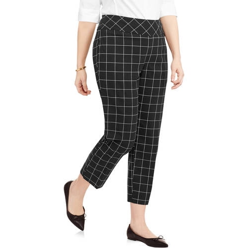 Women's Plus Box Print Print Pull on Ankle Pant