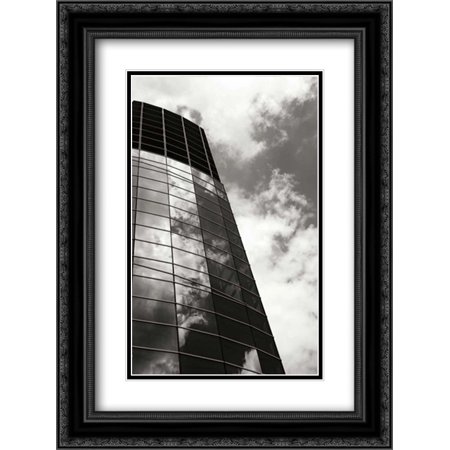Tower of Clouds II 2x Matted 18x24 Black Ornate Framed Art Print by Hausenflock, Alan