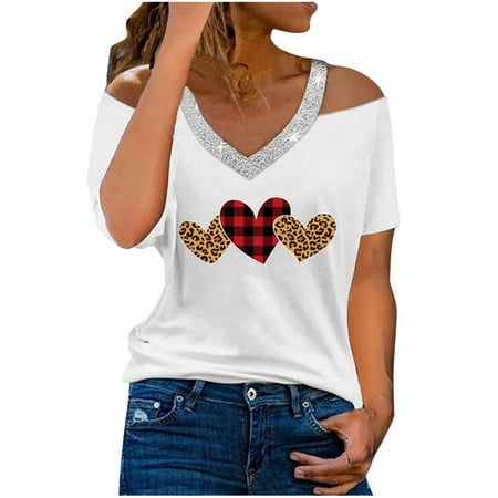 Workout Tops for Women Going Out Tops for Women Fashion Women s Casual Sexy Fashion Summer V-Neck T-Shirt Print Short Sleeve Tops Blouse Western Shirts for Women Workout Shirts for Women
Workout Tops for Women Going Out Tops for Women Fashion Women s Casual Sexy Fashion Summer V-Neck T-Shirt Print Short Sleeve Tops Blouse Western Shirts for Women Workout Shirts for Women