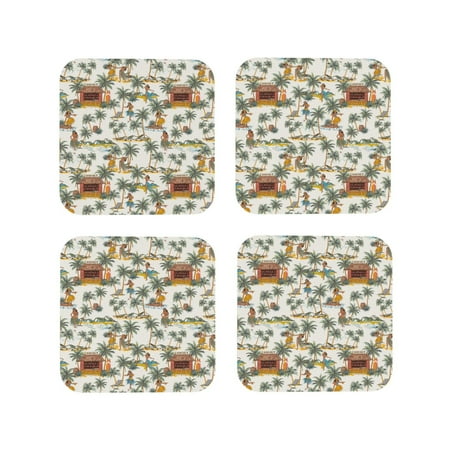 Leather Coasters with Heat-resistant for Drinks Hawaiian Style Green Coconut Tree Cup Coasters Cup Pad Mat for Tabletop Protection Coffee Table Office Desk and Housewarming Gift
Leather Coasters with Heat-resistant for Drinks Hawaiian Style Green Coconut Tree Cup Coasters Cup Pad Mat for Tabletop Protection Coffee Table Office Desk and Housewarming Gift