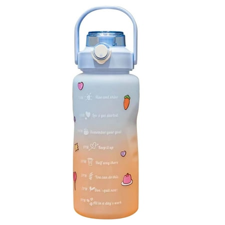 Portable Rainbow Gradient Water Bottle with Straw High Capacity Drinking Cup 1500ml Gradient Blue
Portable Rainbow Gradient Water Bottle with Straw High Capacity Drinking Cup 1500ml Gradient Blue