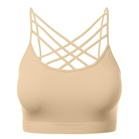 Women s Novelty Bras Seamless Triple Criss-Cross Front Bralette Sports Bra (No Pad)
Women s Novelty Bras Seamless Triple Criss-Cross Front Bralette Sports Bra (No Pad)