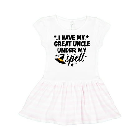 Inktastic I Have My Great Uncle Under My Spell with Cute Witch Hat Gift Toddler Girl Dress 
Inktastic I Have My Great Uncle Under My Spell with Cute Witch Hat Gift Toddler Girl Dress
