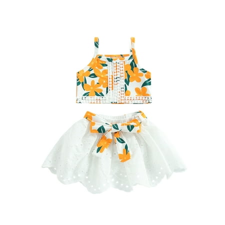 Bagilaanoe 2Pcs Toddler Baby Girls Skirt Set Floral Print Sleeveless Vest Tops + Lace Skirt with Belt 9M 12M 18M 24M 3T 4T Kids Casual Outfits
Bagilaanoe 2Pcs Toddler Baby Girls Skirt Set Floral Print Sleeveless Vest Tops + Lace Skirt with Belt 9M 12M 18M 24M 3T 4T Kids Casual Outfits