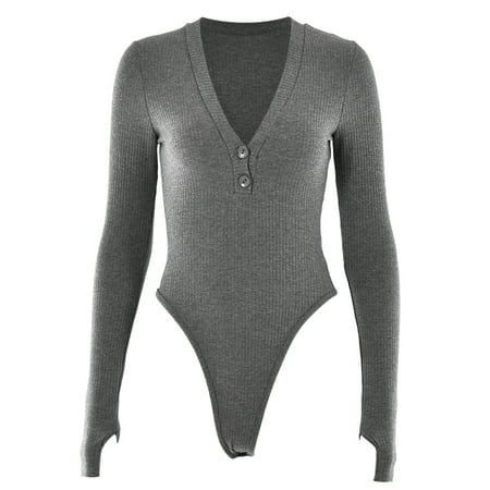 2022 V Neck Button Tight Leggings Jumpsuit Solid Color Low Cut Long Sleeve Romper Bodysuits For Women Fashion Jumpsuits Women 2017
2022 V Neck Button Tight Leggings Jumpsuit Solid Color Low Cut Long Sleeve Romper Bodysuits For Women Fashion Jumpsuits Women 2017