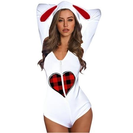 KEJIG Stylish Women s Lovely Animal Ears Zipper Print Hooded Lounge Sleepwear Jumpsuit Romper
KEJIG Stylish Women s Lovely Animal Ears Zipper Print Hooded Lounge Sleepwear Jumpsuit Romper