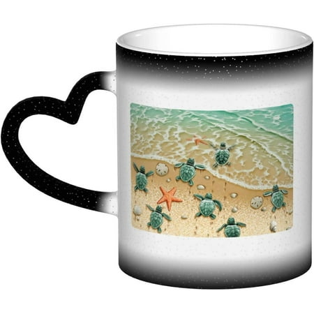 QIBAIDAN Heat Changing Sensitive Mug Rock n Roll Love 11 Oz Coffee Cup Magic Color Change Ceramic Tea Cup
QIBAIDAN Heat Changing Sensitive Mug Rock n Roll Love 11 Oz Coffee Cup Magic Color Change Ceramic Tea Cup