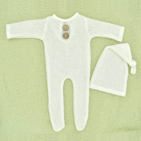 Outfits for Baby Special Offers Juebong Newborn Baby Photography Prop Footed Romper Button Knitted Overalls Knot Hat Set White
Outfits for Baby Special Offers Juebong Newborn Baby Photography Prop Footed Romper Button Knitted Overalls Knot Hat Set White