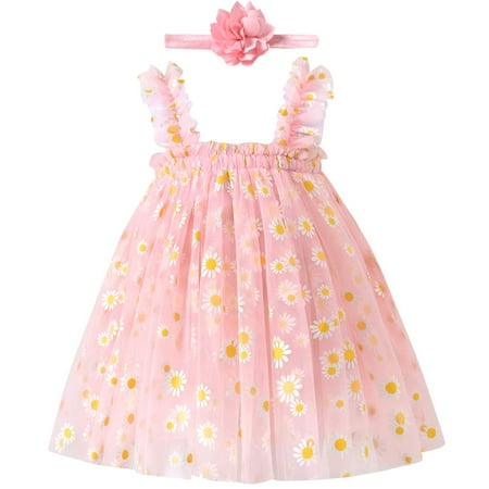 Baby Girl Tulle Dress 18-24 Months Pink Tulle Princess Clothes with Headband
Baby Girl Tulle Dress 18-24 Months Pink Tulle Princess Clothes with Headband