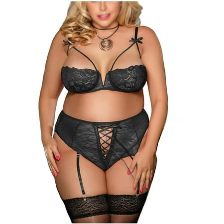 Women s Sexy Lace Comfortable Hollow Out 1/2 Cup Bra High Waist Lace Up Lingerie Black 3XL
Women s Sexy Lace Comfortable Hollow Out 1/2 Cup Bra High Waist Lace Up Lingerie Black 3XL