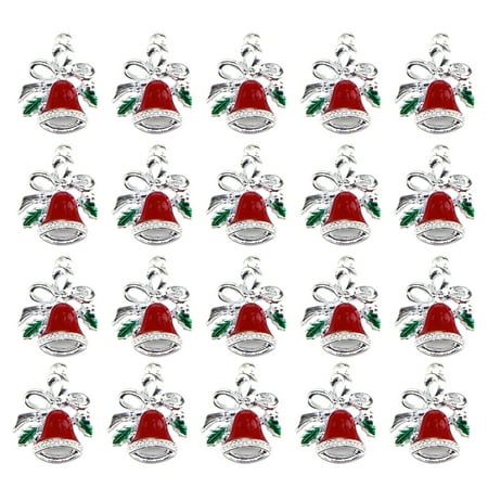 NICEXMAS 20pcs Christmas Alloy Drop Oil Bowknot Bell Pendant DIY Jewellery Accessories Creative Ornaments Hanging Pendants
NICEXMAS 20pcs Christmas Alloy Drop Oil Bowknot Bell Pendant DIY Jewellery Accessories Creative Ornaments Hanging Pendants