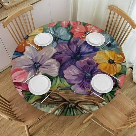 BCIIG Flowers Round Tablecloth 100% Polyester Stain-Resistant Outdoor Picnic Camping Indoor Kitchen Dining Party Decor 38 -42
BCIIG Flowers Round Tablecloth 100% Polyester Stain-Resistant Outdoor Picnic Camping Indoor Kitchen Dining Party Decor 38 -42