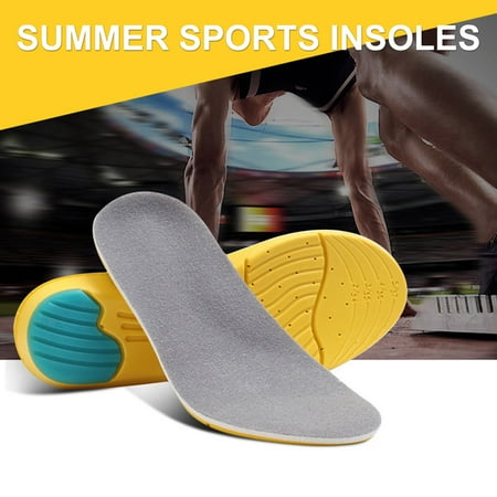 harmtty 1 Pair Breathable Shoe Pads Skin-friendly EVA Sweat-absorption Sport Insoles for Fitness 1