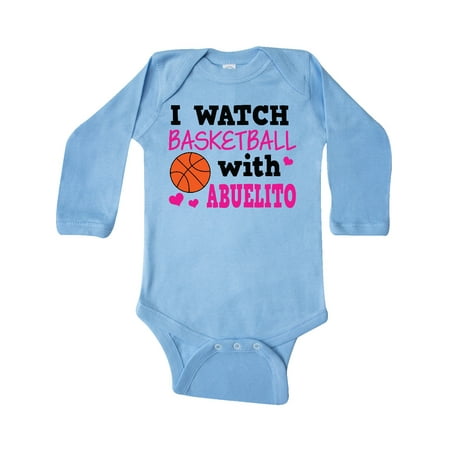 Inktastic I Watch Basketball with Abuelito Gift Baby Girl Long Sleeve Bodysuit
Inktastic I Watch Basketball with Abuelito Gift Baby Girl Long Sleeve Bodysuit