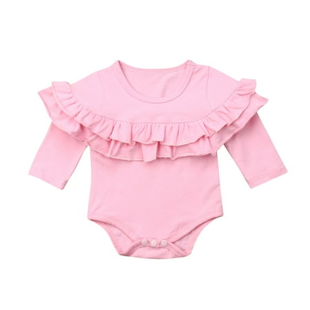 Baby Girls Long Sleeve Romper Solid Color Double Ruffle O-neck Jumpsuit Infant Princess Autumn One-piece Clothes
Baby Girls Long Sleeve Romper Solid Color Double Ruffle O-neck Jumpsuit Infant Princess Autumn One-piece Clothes