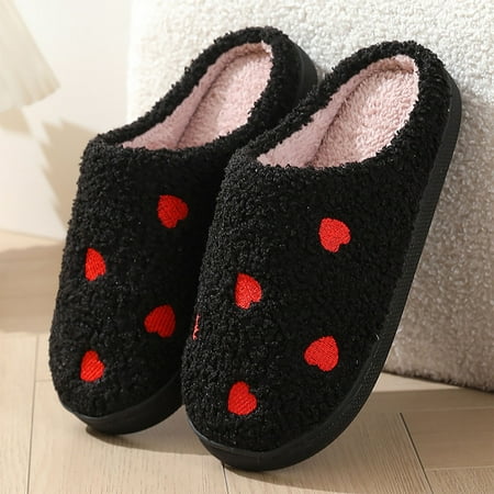 LRJTENG Women s slipper Couples Winter Fashion Pattern Slippers For Men And Women Comfortable Home Warm Slippers Black
LRJTENG Women s slipper Couples Winter Fashion Pattern Slippers For Men And Women Comfortable Home Warm Slippers Black