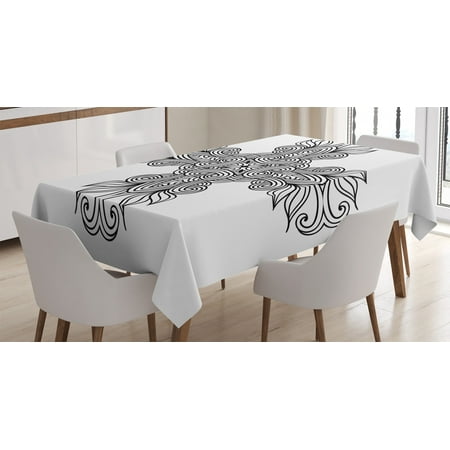 Celtic Decor Tablecloth Royal Old Knot Pattern with Curled Lace Leaf Figures Renaissance Times Decor Rectangular Table Cover for Dining Room Kitchen 52 X 70 Inches Black White by Ambesonne
Celtic Decor Tablecloth Royal Old Knot Pattern with Curled Lace Leaf Figures Renaissance Times Decor Rectangular Table Cover for Dining Room Kitchen 52 X 70 Inches Black White by Ambesonne