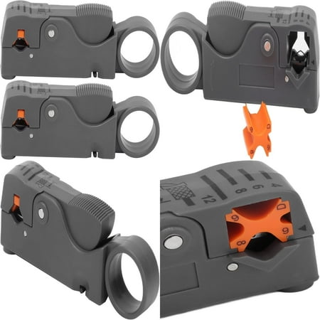 Efficient and Versatile Double Blade Coaxial Cable Stripping Tool Set Kit - Durable ABS Construction for Precision Stripping Operation - Ideal for TV Monitoring Cable - Long-lasting and E
Efficient and Versatile Double Blade Coaxial Cable Stripping Tool Set Kit - Durable ABS Construction for Precision Stripping Operation - Ideal for TV Monitoring Cable - Long-lasting and E