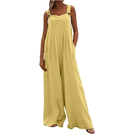 CebDs Resort Wear for Women 2023 Women s 2023 Summer Smocked Jumpsuits High Waist Solid Casual Sleeveless Wide Leg Romper
CebDs Resort Wear for Women 2023 Women s 2023 Summer Smocked Jumpsuits High Waist Solid Casual Sleeveless Wide Leg Romper
