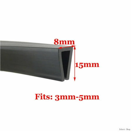 New Rubber U Channel Edging Trim Seal 0.5~13Mm Edge Protection