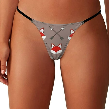 Cute Cartoon Foxes Women s G-String Thongs Low Rise Hipster Underwear Stretch T-Back Panties
Cute Cartoon Foxes Women s G-String Thongs Low Rise Hipster Underwear Stretch T-Back Panties