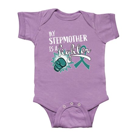 Inktastic Ovarian Cancer Awareness My Stepmother is a Fighter Gift Baby Boy or Baby Girl Bodysuit
Inktastic Ovarian Cancer Awareness My Stepmother is a Fighter Gift Baby Boy or Baby Girl Bodysuit