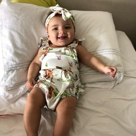 Xinhuaya 0-18 Months Sleeveless Girl Deer Printed Triangle Romper Casual Suit Bodysuit Hairband 2pcs
Xinhuaya 0-18 Months Sleeveless Girl Deer Printed Triangle Romper Casual Suit Bodysuit Hairband 2pcs