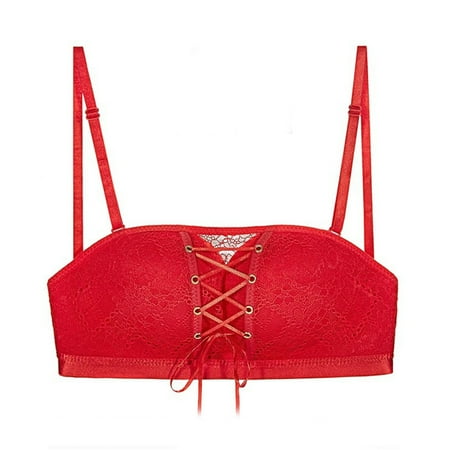 New Strapless Lace Drawstring Bandeau For Daliy Push Up Sponge Bra With Detachable Strap For Wedding Party Fall-Off-Proof
New Strapless Lace Drawstring Bandeau For Daliy Push Up Sponge Bra With Detachable Strap For Wedding Party Fall-Off-Proof