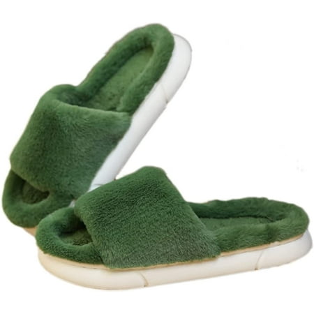 DanceeMangoo Womens Open Toe Fluffy Fur Slippers Fuzzy Memory Foam Indoor House Slippers Thanksgiving Christmas Shoes
DanceeMangoo Womens Open Toe Fluffy Fur Slippers Fuzzy Memory Foam Indoor House Slippers Thanksgiving Christmas Shoes