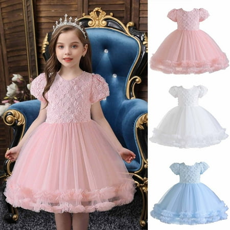YUGYXL Baby Girl Tulle Ruffle Sleeve Dress Flower Girls Puffy Layered Princess Dresses Solid Color Embroidery Summer Dress Holiday Gift for Girl Size 3-4 Years
YUGYXL Baby Girl Tulle Ruffle Sleeve Dress Flower Girls Puffy Layered Princess Dresses Solid Color Embroidery Summer Dress Holiday Gift for Girl Size 3-4 Years