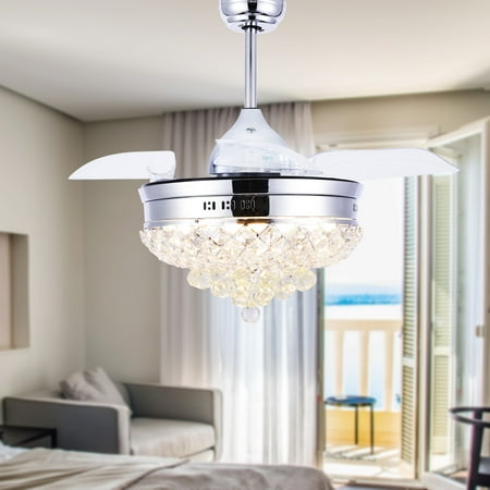 Belladepot 42 Silver Crystal Ceiling Fan with Retractable Blades Light Kit and Remote Control
Belladepot 42 Silver Crystal Ceiling Fan with Retractable Blades Light Kit and Remote Control