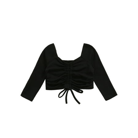 ZIYIXIN Toddler Baby Girls Long Sleeve Crop Tops with Drawstring Solid Color Shirt Sweatshirt Pullover Black 1-2 Years
ZIYIXIN Toddler Baby Girls Long Sleeve Crop Tops with Drawstring Solid Color Shirt Sweatshirt Pullover Black 1-2 Years