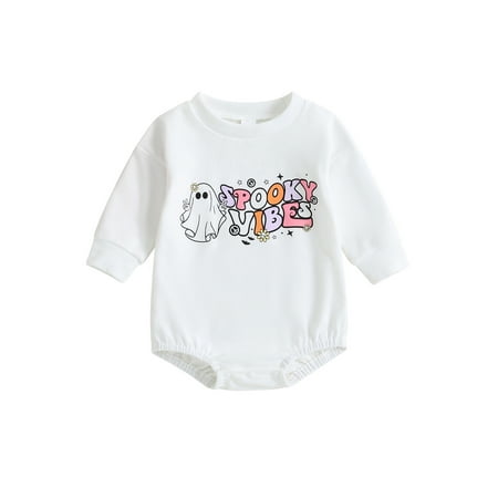 GXFC Infant Baby Boys Girls Halloween Romper Sweatshirt Newborn Long Sleeve Graphic Letters Print One Piece Jumpsuit Toddler Plaid Halloween Bodysuit Costume 3-24M
GXFC Infant Baby Boys Girls Halloween Romper Sweatshirt Newborn Long Sleeve Graphic Letters Print One Piece Jumpsuit Toddler Plaid Halloween Bodysuit Costume 3-24M