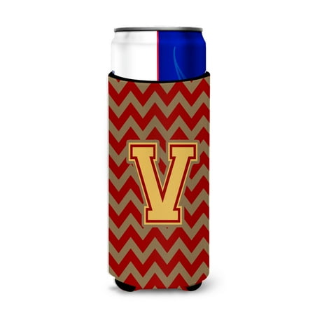Carolines Treasures CJ1048-VMUK Letter V Chevron Garnet and Gold Ultra Beverage Insulators for slim cans Slim Can
Carolines Treasures CJ1048-VMUK Letter V Chevron Garnet and Gold Ultra Beverage Insulators for slim cans Slim Can