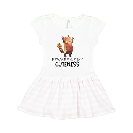 Inktastic Beware of My Cuteness Cute Red Panda Gift Toddler Girl Dress