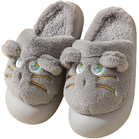 CoCopeanut Unisex House Slippers Novelty Cat Non-Slip Winter Cozy Warm Plush Lined Couple Slippers Indoor & Outdoor
CoCopeanut Unisex House Slippers Novelty Cat Non-Slip Winter Cozy Warm Plush Lined Couple Slippers Indoor & Outdoor