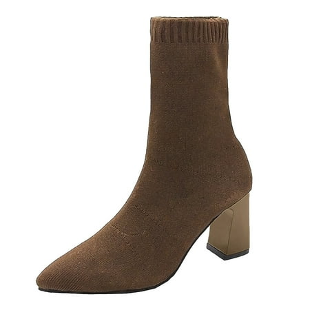 Quealent Adult Women Shoes Calf High Boots for Women with Heel Fashion Women Fabric Cloth Solid Color Autumn Suede Boots for Women Mid Calf Heel Brown 8
Quealent Adult Women Shoes Calf High Boots for Women with Heel Fashion Women Fabric Cloth Solid Color Autumn Suede Boots for Women Mid Calf Heel Brown 8