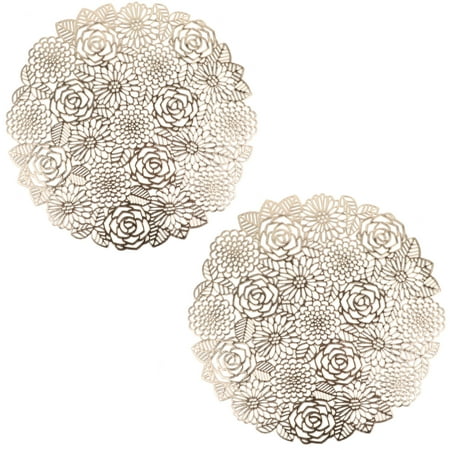 Dinner Mat 2pcs European Style Hollowed-out Rose Table Mats Heat Resistant Dinner Mats
Dinner Mat 2pcs European Style Hollowed-out Rose Table Mats Heat Resistant Dinner Mats
