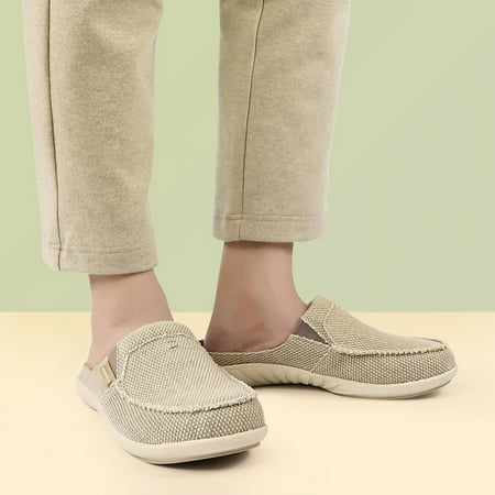GeckoMan Men s Arch Support Slipper Loafers Plantar Faciitis Canvas House Slipper for Men Indoor Outdoor Slip On Clog Slides Shoes with Anti-Skid Rubber Sole
GeckoMan Men s Arch Support Slipper Loafers Plantar Faciitis Canvas House Slipper for Men Indoor Outdoor Slip On Clog Slides Shoes with Anti-Skid Rubber Sole