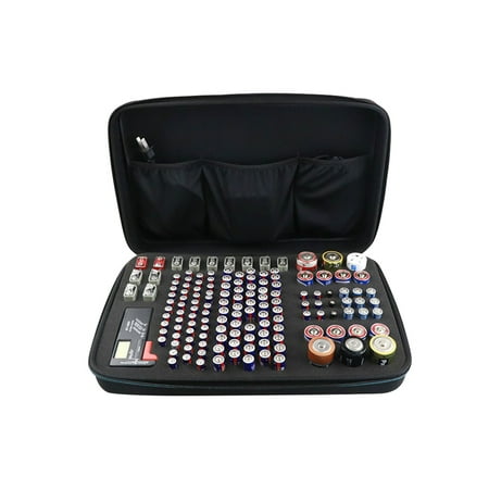 Portable Pro Battery Charger Carrying Case AA AAA Battery No.5 No.7 9V No.1 No.2 Battery Organizer Storage Bag Case (Black) 
Portable Pro Battery Charger Carrying Case AA AAA Battery No.5 No.7 9V No.1 No.2 Battery Organizer Storage Bag Case (Black)