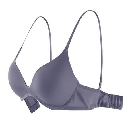 Spdoo Womens Seamless Adjustable Bra Ultra-thin Sling Style Gray 32