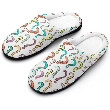 Colorful Question Women s Cotton Slippers Funny Printed Non Skid Rubber Soles
Colorful Question Women s Cotton Slippers Funny Printed Non Skid Rubber Soles