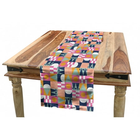 Colorful Table Runner Hipster Composition of Abstract Geometrical Shapes Retro Style Tiles Dining Room Kitchen Rectangular Runner 3 Sizes by Ambesonne
Colorful Table Runner Hipster Composition of Abstract Geometrical Shapes Retro Style Tiles Dining Room Kitchen Rectangular Runner 3 Sizes by Ambesonne
