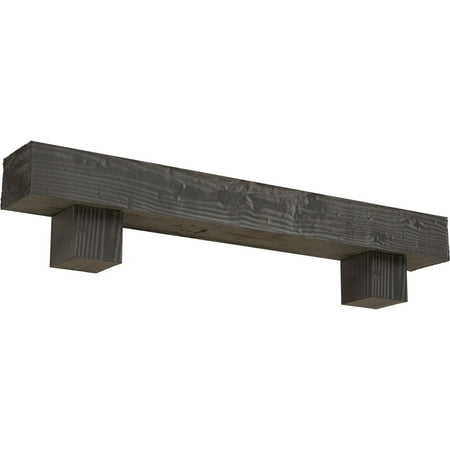 Ekena Millwork 4 H x 6 D x 48 W Sandblasted Faux Wood Fireplace Mantel Kit w/ Alamo Corbels Aged Cedar
Ekena Millwork 4 H x 6 D x 48 W Sandblasted Faux Wood Fireplace Mantel Kit w/ Alamo Corbels Aged Cedar