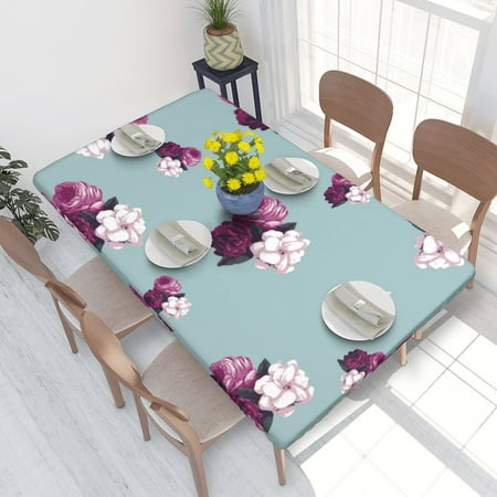 Home Deluxe Tablecloth Vintage Floral Roses Wallpaper Waterproof Elastic Rim Edged Table Cover- For Christmas Parties And Picnics 4ft
Home Deluxe Tablecloth Vintage Floral Roses Wallpaper Waterproof Elastic Rim Edged Table Cover- For Christmas Parties And Picnics 4ft